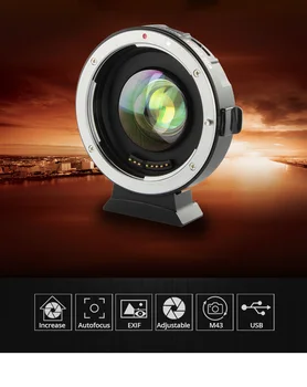 Viltrox EF-M2 AF Auto-focus EXIF 0.71X Reduce Speed Booster Lens Adapter Turbo for Canon EF lens to M43 Camera E-M10/II/III/E-M5
Viltrox EF-M2 AF Auto-focus EXIF 0.71X Reduce Speed Booster Lens Adapter Turbo for Canon EF lens to M43 Camera E-M10/II/III/E-M5