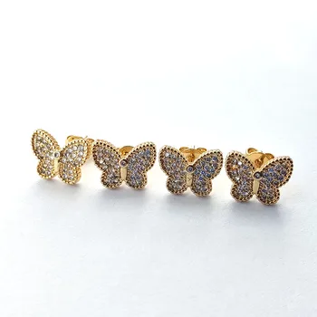 10Pairs Fashion Gold Color Insect Butterfly Earring,Micro Pave Cubic Zirconia Stud Earrings For Women party Gift Jewelry ER896
10Pairs Fashion Gold Color Insect Butterfly Earring,Micro Pave Cubic Zirconia Stud Earrings For Women party Gift Jewelry ER896