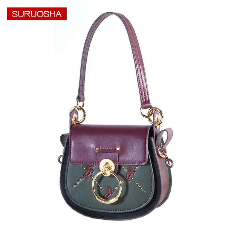 Embroidery Horse Luxury Brand Genuine Leather Bags Saddle Brand Designer Women Wine Red Leather Shoulder Bags INS Hot Sales
Embroidery Horse Luxury Brand Genuine Leather Bags Saddle Brand Designer Women Wine Red Leather Shoulder Bags INS Hot Sales