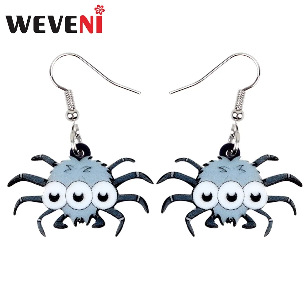 WEVENI Acrylic Halloween Cute Spider Earrings Drop Dangle Cute Funny Animal Jewelry For Women Girls Party Decoration Charms Gift
WEVENI Acrylic Halloween Cute Spider Earrings Drop Dangle Cute Funny Animal Jewelry For Women Girls Party Decoration Charms Gift