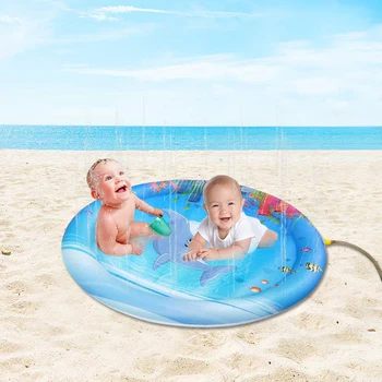 New Lawn Water Spray Game Pad Inflatable Cushion Inflatable Play Mat Water Toys Outdoor Party Sprinkler Splash Pad for Kids
New Lawn Water Spray Game Pad Inflatable Cushion Inflatable Play Mat Water Toys Outdoor Party Sprinkler Splash Pad for Kids