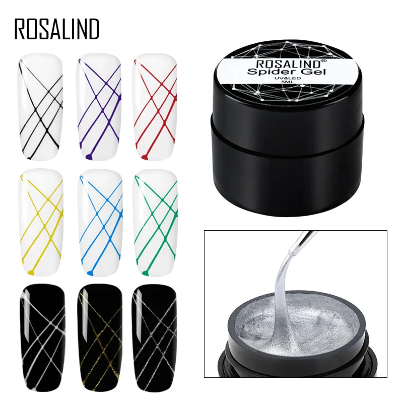 ROSALIND Spider Gel Painting Nail Art Polish Set Hybrid Varnish Point To Line Drawing And Decoration Pulling Silk Gel Lacquer
ROSALIND Spider Gel Painting Nail Art Polish Set Hybrid Varnish Point To Line Drawing And Decoration Pulling Silk Gel Lacquer