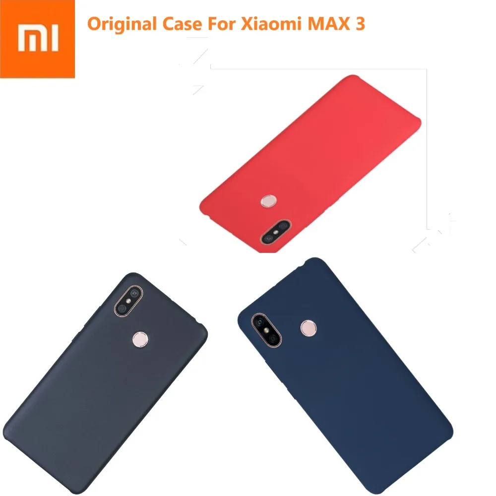 Оригинальный чехол Xiaomi MAX 3 ультра тонкий модный роскошный ударопрочный Жесткий