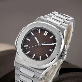 41MM automatic movement NAUTILUS men's watch stainless steel case steel watch with luminous table calendar black dial K1
41MM automatic movement NAUTILUS men's watch stainless steel case steel watch with luminous table calendar black dial K1