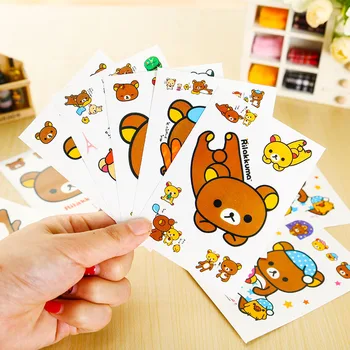 12Sheets Super Cute A8 Cartoon Rilakkuma sticker Cartoon Adhesive Stickers DIY Mobile Phone Decoration stickers Stationary
12Sheets Super Cute A8 Cartoon Rilakkuma sticker Cartoon Adhesive Stickers DIY Mobile Phone Decoration stickers Stationary