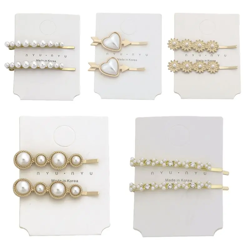 2Pcs/Set European Retro Alloy Hairpin Arrow Heart Sunflower Women Hair Clip Imitation Pearl Jewelry Side Bangs Hair Accessories
2Pcs/Set European Retro Alloy Hairpin Arrow Heart Sunflower Women Hair Clip Imitation Pearl Jewelry Side Bangs Hair Accessories