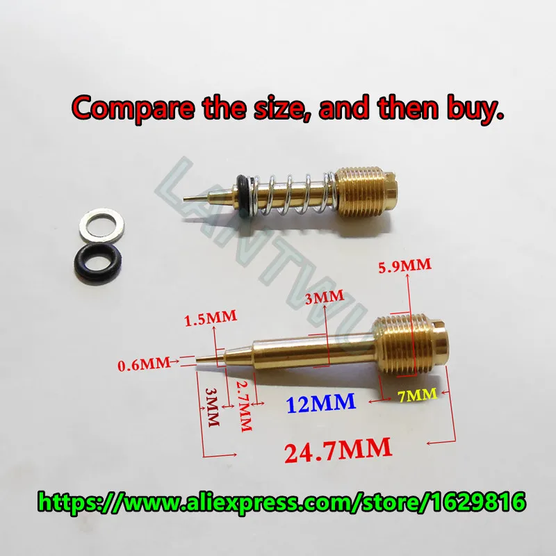 (2PCS fuel ratio adjusting screw)YM Motorcycle carburetor Mikuni the carb air screw For XJR400 DR200~250 FZR400
(2PCS fuel ratio adjusting screw)YM Motorcycle carburetor Mikuni the carb air screw For XJR400 DR200~250 FZR400