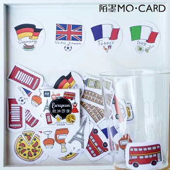 45PCS/box New Painted European Landmarks Paper Lable Stickers Crafts And Scrapbooking Decorative Lifelog Sticker Cute Stationery
45PCS/box New Painted European Landmarks Paper Lable Stickers Crafts And Scrapbooking Decorative Lifelog Sticker Cute Stationery