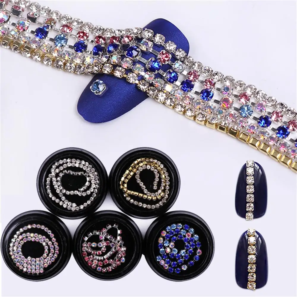 1 Box Nail Art Flat Shape Metal Nail Art Beads Chain Crystal AB Rhinestones Tips DIY 3D Shell Stone Manicure Decoration Tools
1 Box Nail Art Flat Shape Metal Nail Art Beads Chain Crystal AB Rhinestones Tips DIY 3D Shell Stone Manicure Decoration Tools