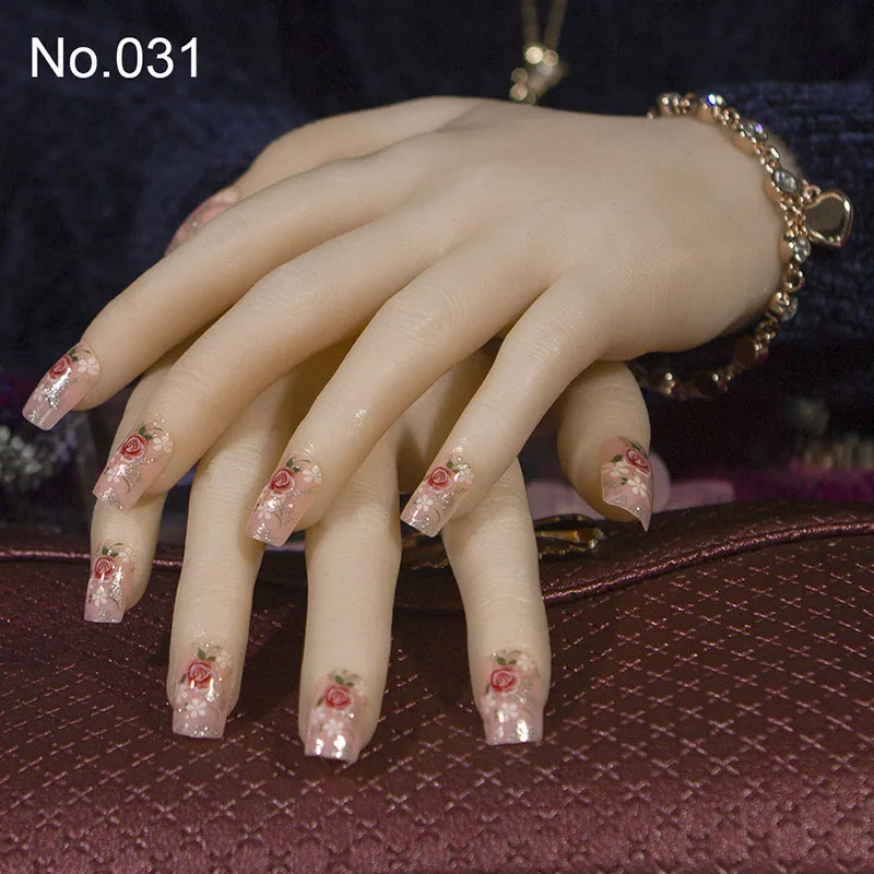 JQ 24Pcs/set Square Acrylic False Nails Flower Design Artificial French Fake Nail Tips Full Cover Normal Sizes Bride Nail Tips
JQ 24Pcs/set Square Acrylic False Nails Flower Design Artificial French Fake Nail Tips Full Cover Normal Sizes Bride Nail Tips