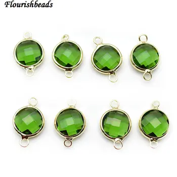 Two Loops 10mm 12mm Faceted Apple Green Color Glass Flat Round Coin Loose Beads Jewelry Connectors Necklace Links Free Shipping
Two Loops 10mm 12mm Faceted Apple Green Color Glass Flat Round Coin Loose Beads Jewelry Connectors Necklace Links Free Shipping