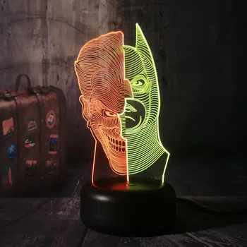 DC Batman and Clown 3D LED RGB Night Light Mixed Dual Color 7 Colors Sleep Desk Lamp Bedroom Decor Christmas Kids toys Lustre
DC Batman and Clown 3D LED RGB Night Light Mixed Dual Color 7 Colors Sleep Desk Lamp Bedroom Decor Christmas Kids toys Lustre
