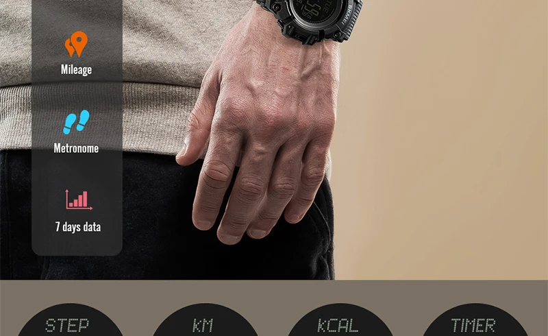 SKMEI Men Watch Sport Altimeter Pressure Thermomet Weather Pedometer Calories Compass Multifunction LED Digit Wrist Watches Men SKMEI Men Watch Sport Altimeter Pressure Thermomet Weather Pedometer Calories Compass Multifunction LED Digit Wrist Watches Men