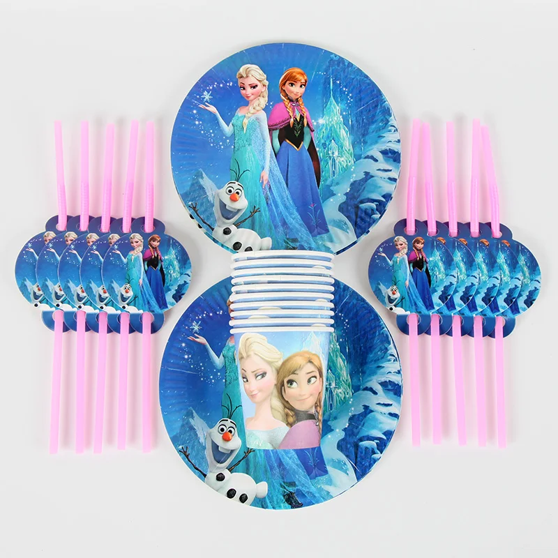 30pcs/lot Plate+Cup+Straw Grils kids Birthday Party Supplies Decoration Elsa Anna Theme Disposable Tableware Set
30pcs/lot Plate+Cup+Straw Grils kids Birthday Party Supplies Decoration Elsa Anna Theme Disposable Tableware Set