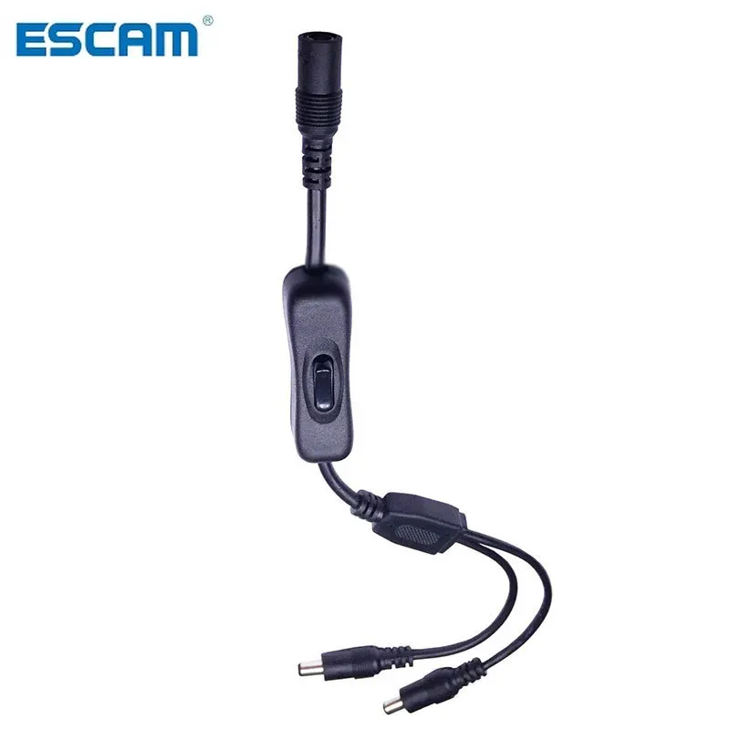 ESCAM DC Power Jack 1 DC Female to 2 3 4 Male Plug Splitter Adapter Led Light Connector Cable Wire Switcher for CCTV Camera Part
ESCAM DC Power Jack 1 DC Female to 2 3 4 Male Plug Splitter Adapter Led Light Connector Cable Wire Switcher for CCTV Camera Part