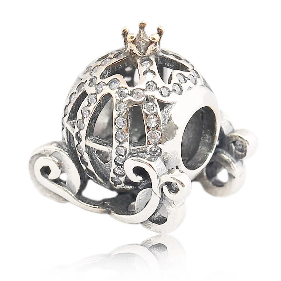 Authentic 100% 925 Sterling Silver Cinderella's Pumpkin Car Charm Fit Original Pandora Bracelet Luxury DIY Jewelry Making Beads
Authentic 100% 925 Sterling Silver Cinderella's Pumpkin Car Charm Fit Original Pandora Bracelet Luxury DIY Jewelry Making Beads
