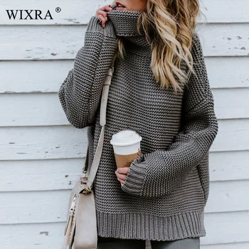 Wixra Women Hot Warm Oversize Sweaters Casual Turtleneck Pullover Loose Long Sleeve Solid Sweaters Winter For Women
Wixra Women Hot Warm Oversize Sweaters Casual Turtleneck Pullover Loose Long Sleeve Solid Sweaters Winter For Women
