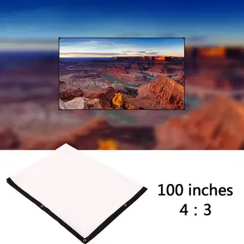 amzdeal Portable 100 inch 4:3 Projector White Projection Screen For HD Projector Home Cinema Theater Movie Party Indoor Outdoor
amzdeal Portable 100 inch 4:3 Projector White Projection Screen For HD Projector Home Cinema Theater Movie Party Indoor Outdoor