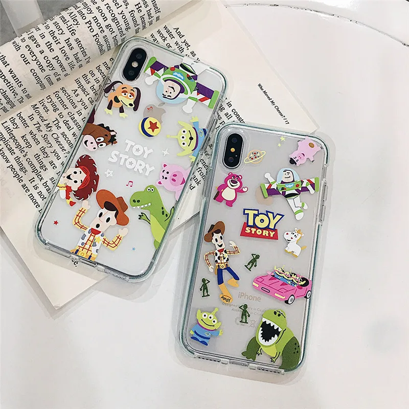 Cute Cartoon Toy Story Pattern Soft TPU Case for iphone 6 6s Plus 7 8 8plus Air Cushion Soft Phone Case for iPhoneX XR XS Max
Cute Cartoon Toy Story Pattern Soft TPU Case for iphone 6 6s Plus 7 8 8plus Air Cushion Soft Phone Case for iPhoneX XR XS Max