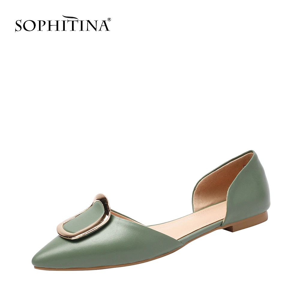 SOPHITINA Summer New Arrival Elegant Slip-on D'orsay Woman Flats Pointed Toe Genuine Leather Metal Decoration Lady Shoes PO66
SOPHITINA Summer New Arrival Elegant Slip-on D'orsay Woman Flats Pointed Toe Genuine Leather Metal Decoration Lady Shoes PO66