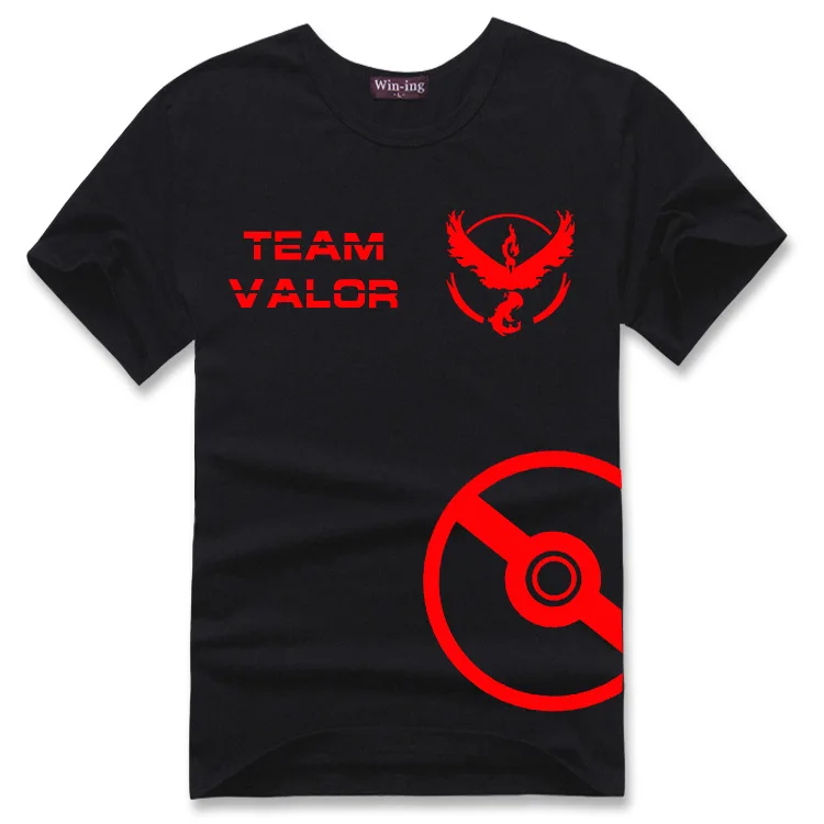 Team Valor Mystic Instinct Moltres Zapdos Articuno Print T-shirt Cotton Unisex Sun Tee Shirts Teen Loose Homme Tops
Team Valor Mystic Instinct Moltres Zapdos Articuno Print T-shirt Cotton Unisex Sun Tee Shirts Teen Loose Homme Tops