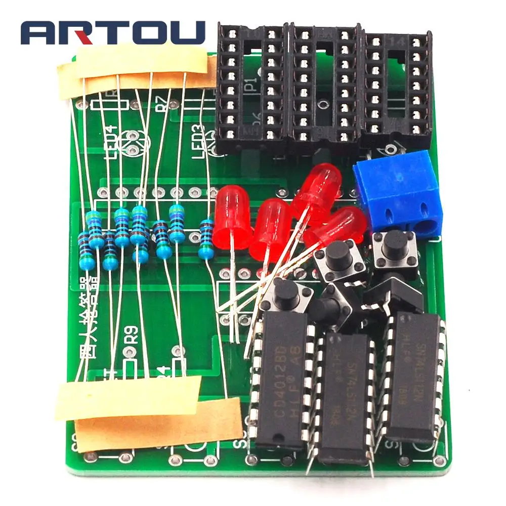 Four Person Responder Diy Kit 4 Channel Answering Teaching Practice Welding PCB Board Fun Electronic DIY Parts
Four Person Responder Diy Kit 4 Channel Answering Teaching Practice Welding PCB Board Fun Electronic DIY Parts