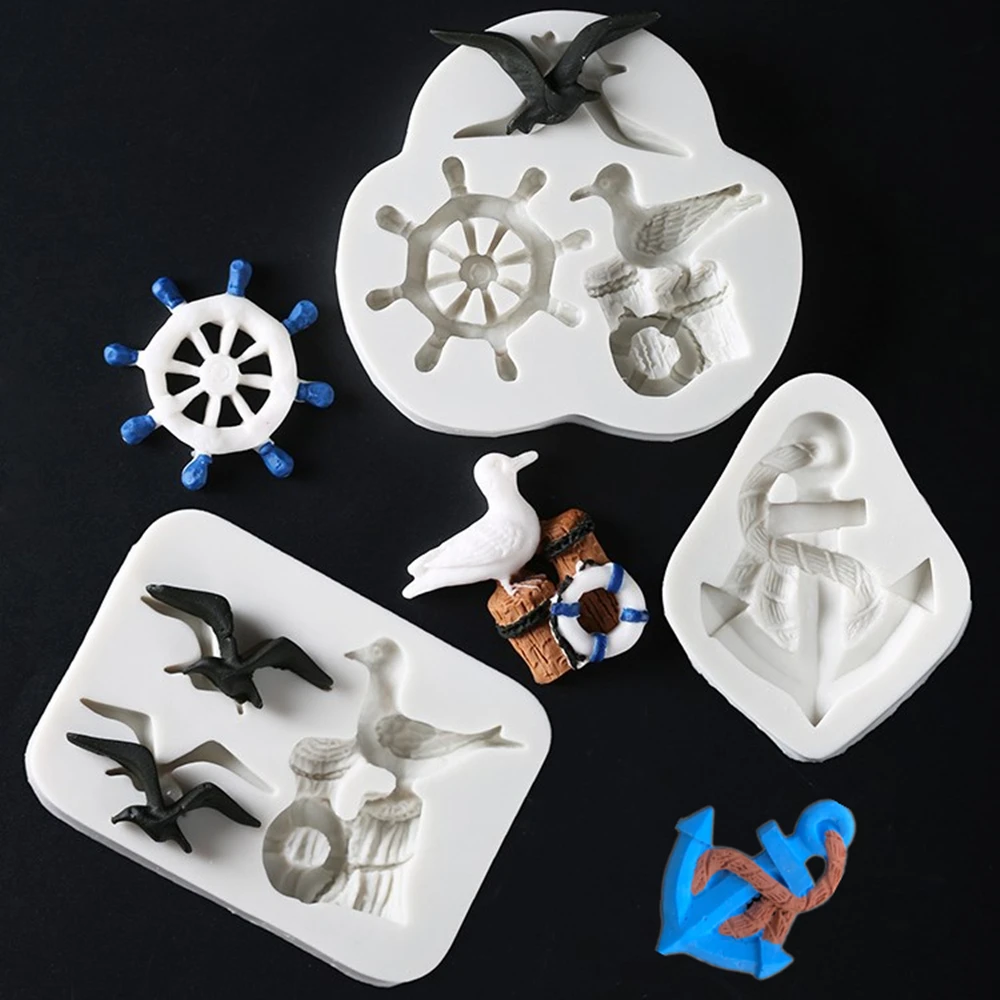 Rudder/Anchor/Seagull Fondant Cake Silicone Mold Chocolate Candy Molds Cookies Pastry Biscuits Mould DIY Cake Decoration Tools
Rudder/Anchor/Seagull Fondant Cake Silicone Mold Chocolate Candy Molds Cookies Pastry Biscuits Mould DIY Cake Decoration Tools