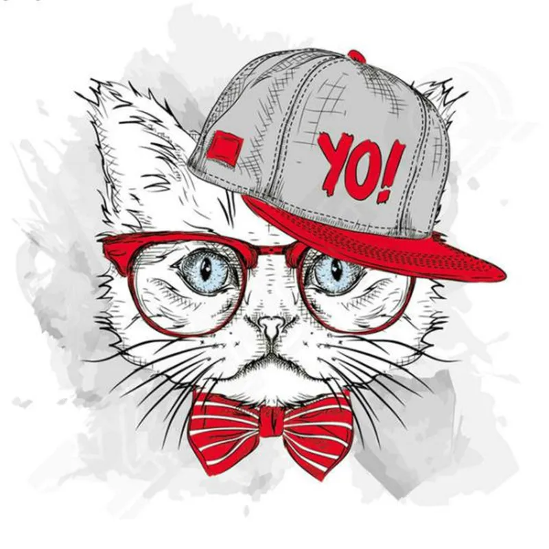 Fashion PVC Patch deal with it Clothes hat cat Heat Transfer Printing T shirt women iron on patches for clothing girl Stickers
Fashion PVC Patch deal with it Clothes hat cat Heat Transfer Printing T shirt women iron on patches for clothing girl Stickers