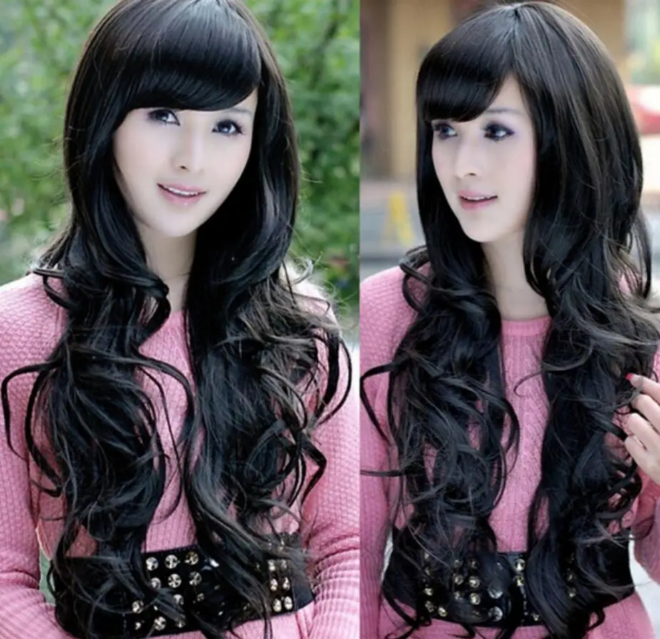 Wig Lady' Cool Black Wavy Long Hair Layer Cut Fringe Full Wig Cosplay Party Free Shipping
Wig Lady' Cool Black Wavy Long Hair Layer Cut Fringe Full Wig Cosplay Party Free Shipping