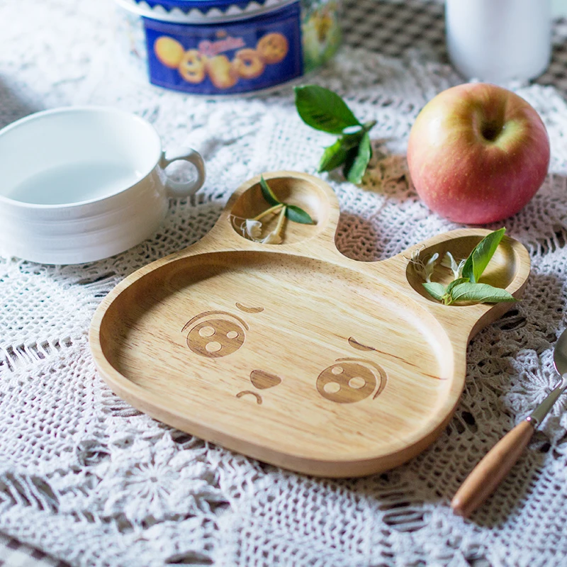 Japanese style wooden children's rabbit tray creative tableware cartoon solid tray baby separated plate dinner plate
Japanese style wooden children's rabbit tray creative tableware cartoon solid tray baby separated plate dinner plate
