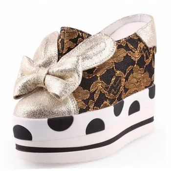2017 fashion Spring Closed Toe Half Slippers Luxury Bow Sweet Ladies Wedges Platform Lace Slides Women Sandals Sandalia Feminina
2017 fashion Spring Closed Toe Half Slippers Luxury Bow Sweet Ladies Wedges Platform Lace Slides Women Sandals Sandalia Feminina