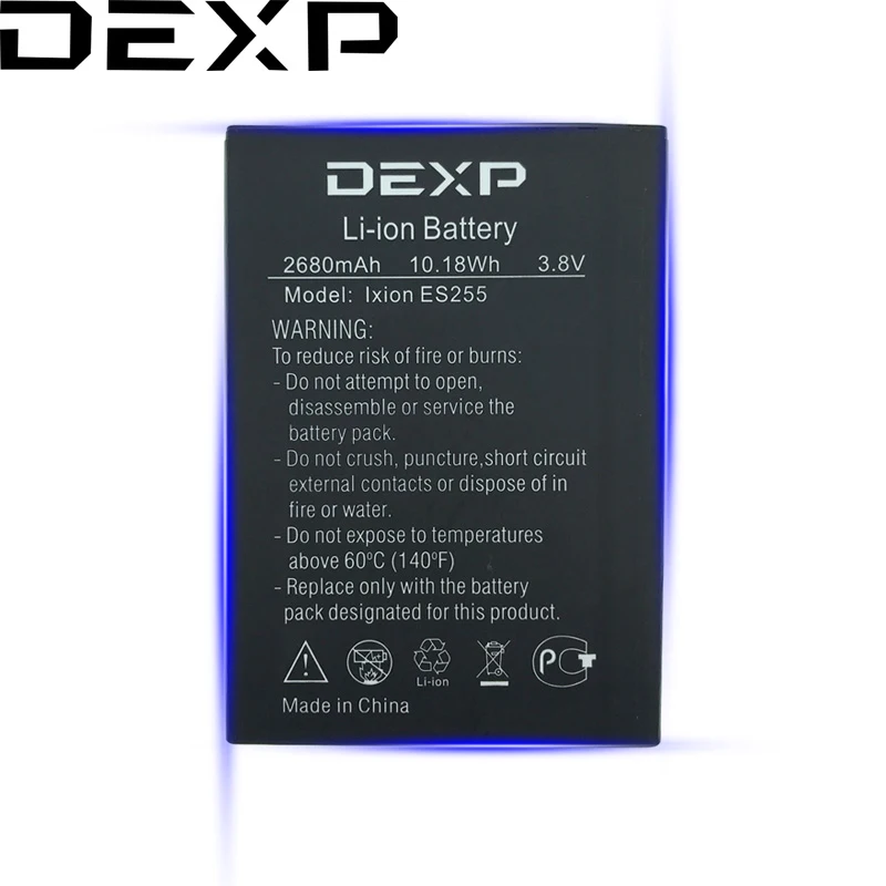 Original 2680mAh New Battery For DEXP Ixion ES255 Fire Smart Mobile phone +Tracking Number
Original 2680mAh New Battery For DEXP Ixion ES255 Fire Smart Mobile phone +Tracking Number