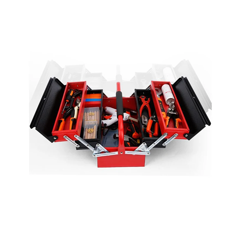 Metal Iron Portable Multi-function Folding Tool box Household Maintenance Electrician Anti-fall Tool Case
Metal Iron Portable Multi-function Folding Tool box Household Maintenance Electrician Anti-fall Tool Case