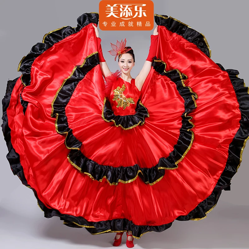 Spanish Bullfight Dress Flamenco Dance Performance Red Costume New Opening Dance Full-skirt for Adult Female Dancing Wear H533
Spanish Bullfight Dress Flamenco Dance Performance Red Costume New Opening Dance Full-skirt for Adult Female Dancing Wear H533