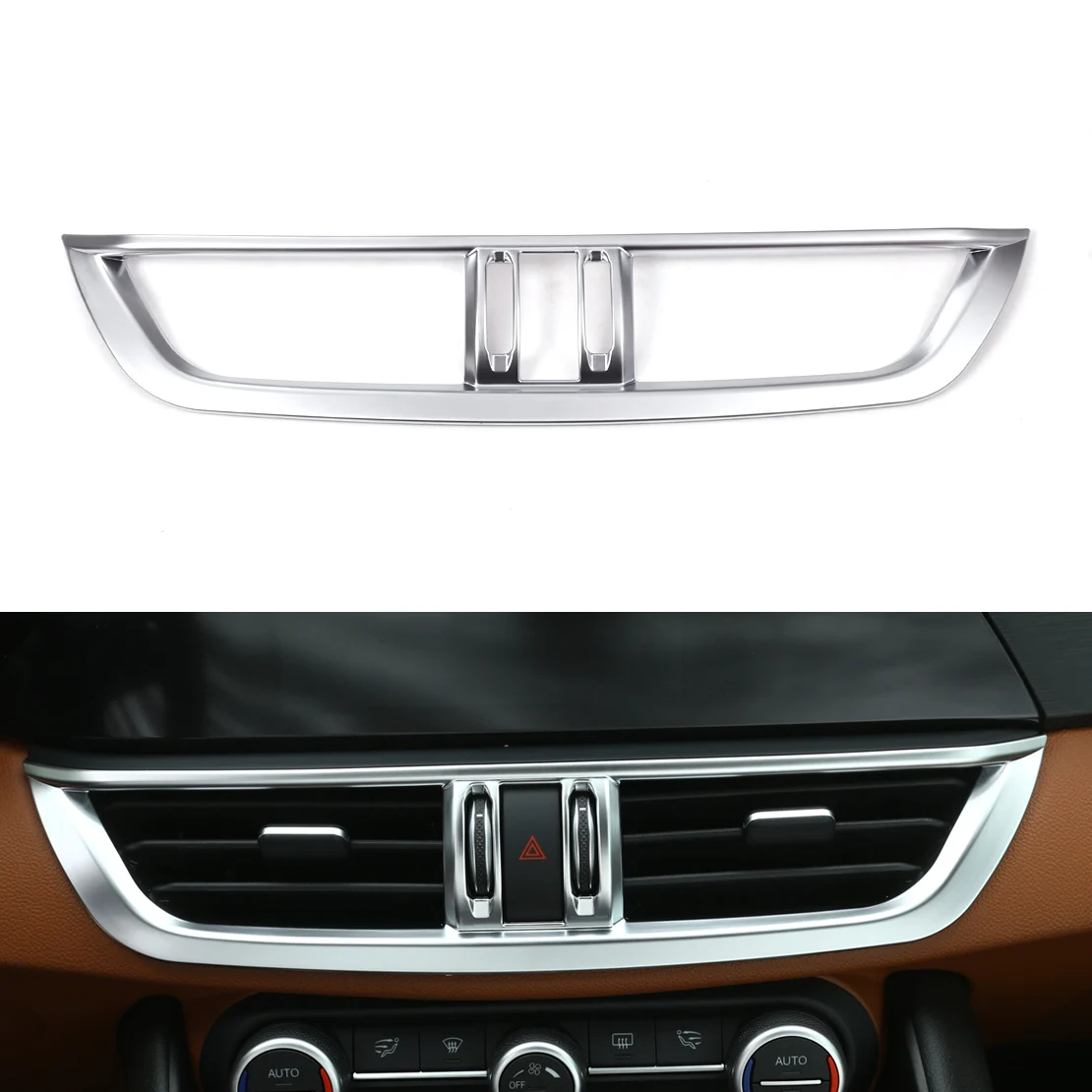 CITALL Car ABS Chrome Interior Center Console Outlet Air Vent Cover Trim Fit for Alfa Romeo Giulia 2017
CITALL Car ABS Chrome Interior Center Console Outlet Air Vent Cover Trim Fit for Alfa Romeo Giulia 2017