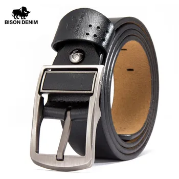 BISON DENIM Genuine Leather Belts Men's Belt Cowhide Vintage Pin Buckle Jeans Belts Strap Casual Leather Belt For Men N70780
BISON DENIM Genuine Leather Belts Men's Belt Cowhide Vintage Pin Buckle Jeans Belts Strap Casual Leather Belt For Men N70780