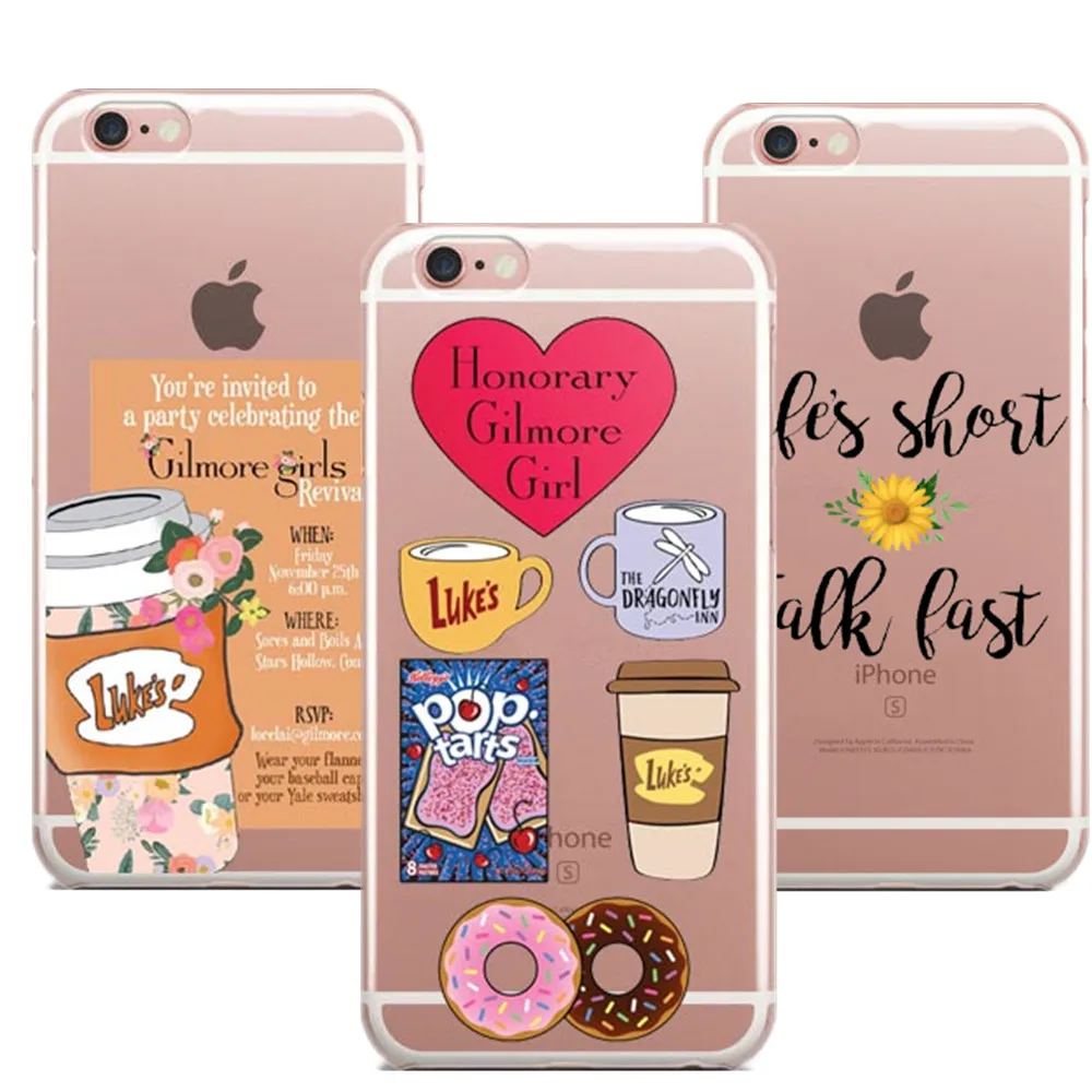 Gilmore Girls Life's Short Talk Fast Phone Case for iphone X 8 8Plus Silicone TPU Back Cover for iphone 5 5s SE 6s Plus 7 7Plus
Gilmore Girls Life's Short Talk Fast Phone Case for iphone X 8 8Plus Silicone TPU Back Cover for iphone 5 5s SE 6s Plus 7 7Plus