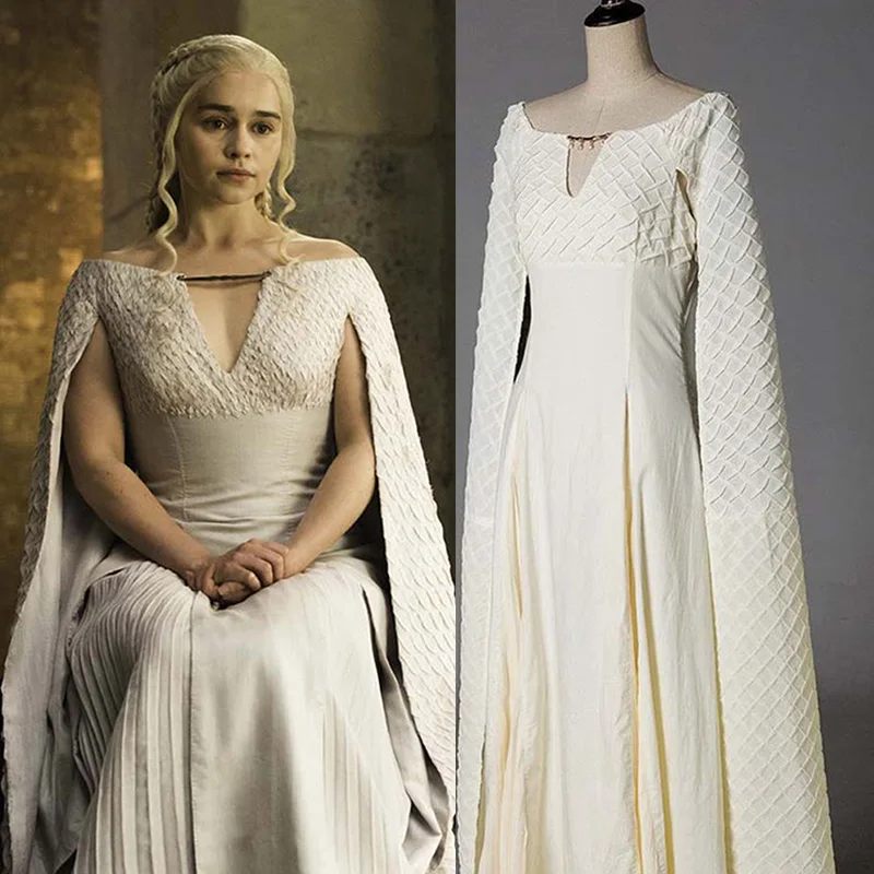 Game of Thrones Daenerys Targaryen Cosplay Costume Season 5 Mother of Dragon Dress Outfit Halloween Carnival Costumes For Women
Game of Thrones Daenerys Targaryen Cosplay Costume Season 5 Mother of Dragon Dress Outfit Halloween Carnival Costumes For Women