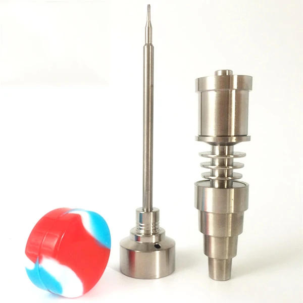 E Dab Nail 6 in 1 Domeless Titanium Nails Fit 16mm/20mm E-Nail Heater Coil Adjustable Carb Caps Educated Grade2 Titanium Smoking
E Dab Nail 6 in 1 Domeless Titanium Nails Fit 16mm/20mm E-Nail Heater Coil Adjustable Carb Caps Educated Grade2 Titanium Smoking