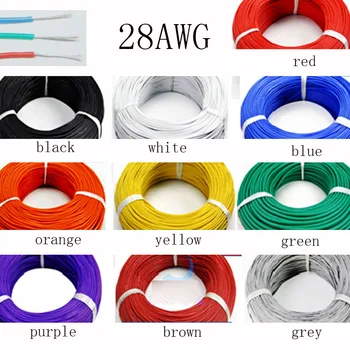 100metre 28AWG Soft Silicone Cable 0.08mm2 Ultra Flexiable Test Line Wire Red Black Blue White Yellow Green Orange Brown Grey
100metre 28AWG Soft Silicone Cable 0.08mm2 Ultra Flexiable Test Line Wire Red Black Blue White Yellow Green Orange Brown Grey