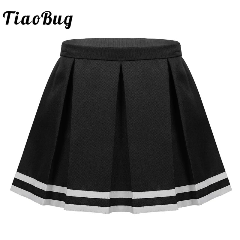 TiaoBug Kids Girls Japanese School Uniform Pleated Skirt Children Students Cheerleader Costume Side Zipper Striped Trims Skirt
TiaoBug Kids Girls Japanese School Uniform Pleated Skirt Children Students Cheerleader Costume Side Zipper Striped Trims Skirt