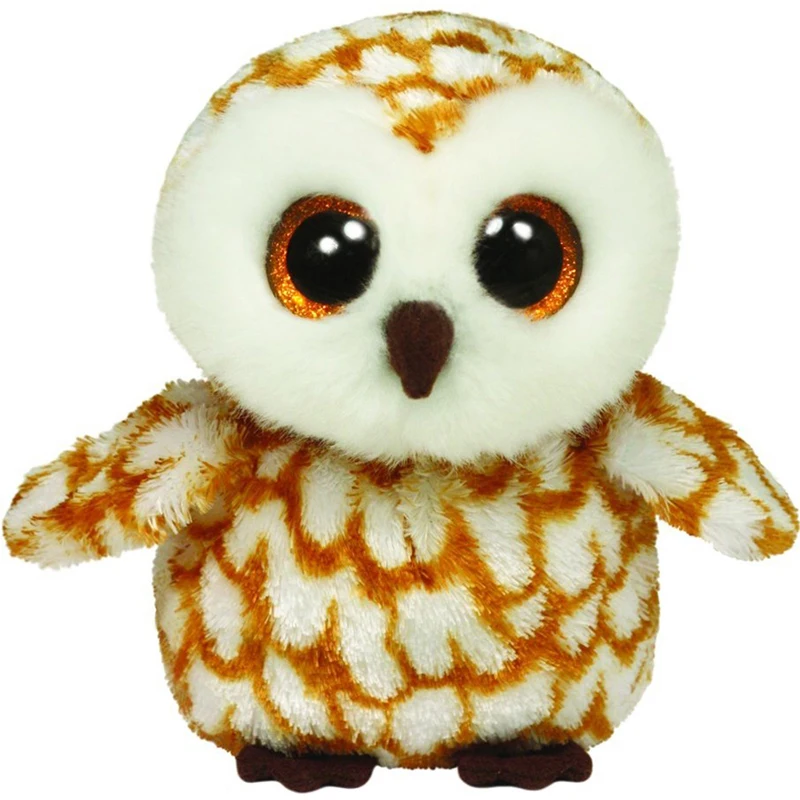 

Ty Beanie Boos Plush Animal Doll Swoops the Brown Barn Owl Soft Stuffed Toys No Tag 6" 15cm