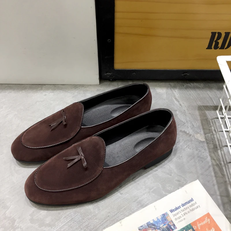 HEINRICH Mens Shoes Casual Fashion Tassel Soft Moccasins Mens Loafers Men's Genuine Leather Elegant Men Flats Shoes Human Race
HEINRICH Mens Shoes Casual Fashion Tassel Soft Moccasins Mens Loafers Men's Genuine Leather Elegant Men Flats Shoes Human Race