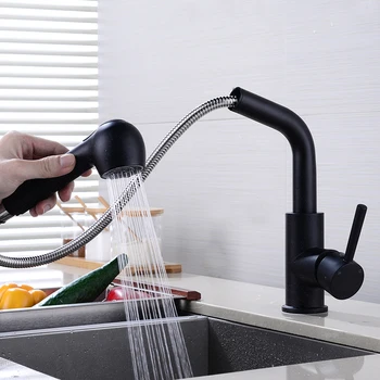 Kithchen Faucets Luxury Pull Out Kitchen Sink Faucet Brass Swivel Spray Kitchen Tap Single Hole Water Tap torneira cozinha
Kithchen Faucets Luxury Pull Out Kitchen Sink Faucet Brass Swivel Spray Kitchen Tap Single Hole Water Tap torneira cozinha