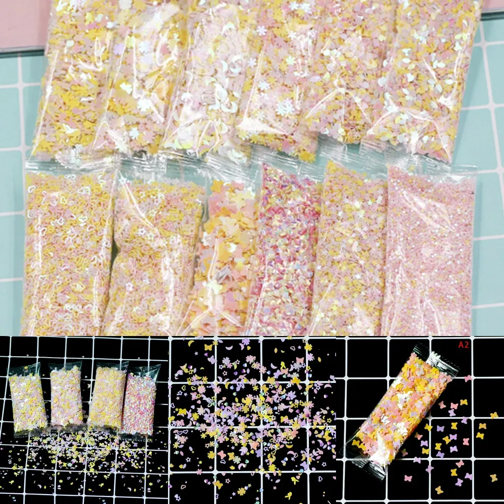 11 Styles Multicolor Plastic Sequins Filler Snowflake Star Rabbit Heart For Clear Fluffy Slime Toy For Kids DIY Crystal Mud Kit
11 Styles Multicolor Plastic Sequins Filler Snowflake Star Rabbit Heart For Clear Fluffy Slime Toy For Kids DIY Crystal Mud Kit