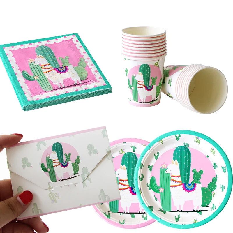 Llama Party Alpaca Paper Plates Cups Tablecloth Disposable Happy Birthday Party Tableware Supplies Cactus Party Decoration Kids
Llama Party Alpaca Paper Plates Cups Tablecloth Disposable Happy Birthday Party Tableware Supplies Cactus Party Decoration Kids