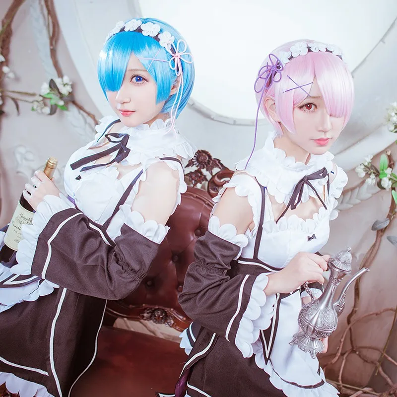Anime Re:Zero Ram Cosplay Costume Anime Re:Zero Ram Cosplay Costume