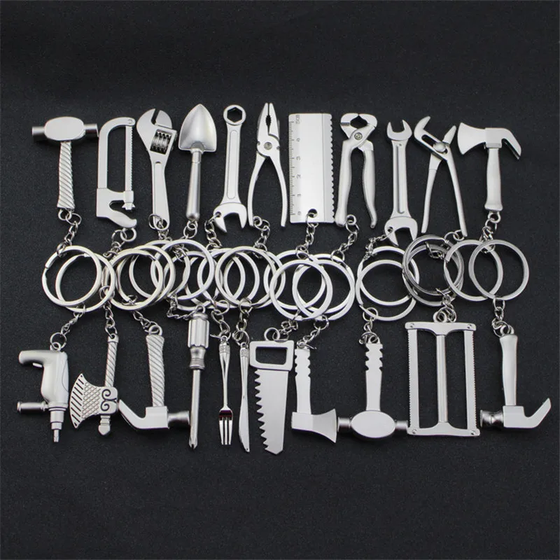 Metal Wrench screwdriver hammer Repair tool model Keychain Toys Silver Metal Hammer Kids Toys
Metal Wrench screwdriver hammer Repair tool model Keychain Toys Silver Metal Hammer Kids Toys