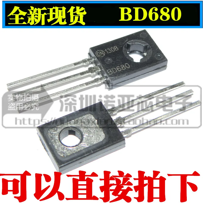 10 шт./лот BD680 новый транзистор Darlington Power BD680A TO-126 | Электроника
