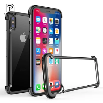 OATSBASF metal frame shape with airbag shockproof phone case for iphone XS Max XS XR Protective bumper back cover with film
OATSBASF metal frame shape with airbag shockproof phone case for iphone XS Max XS XR Protective bumper back cover with film